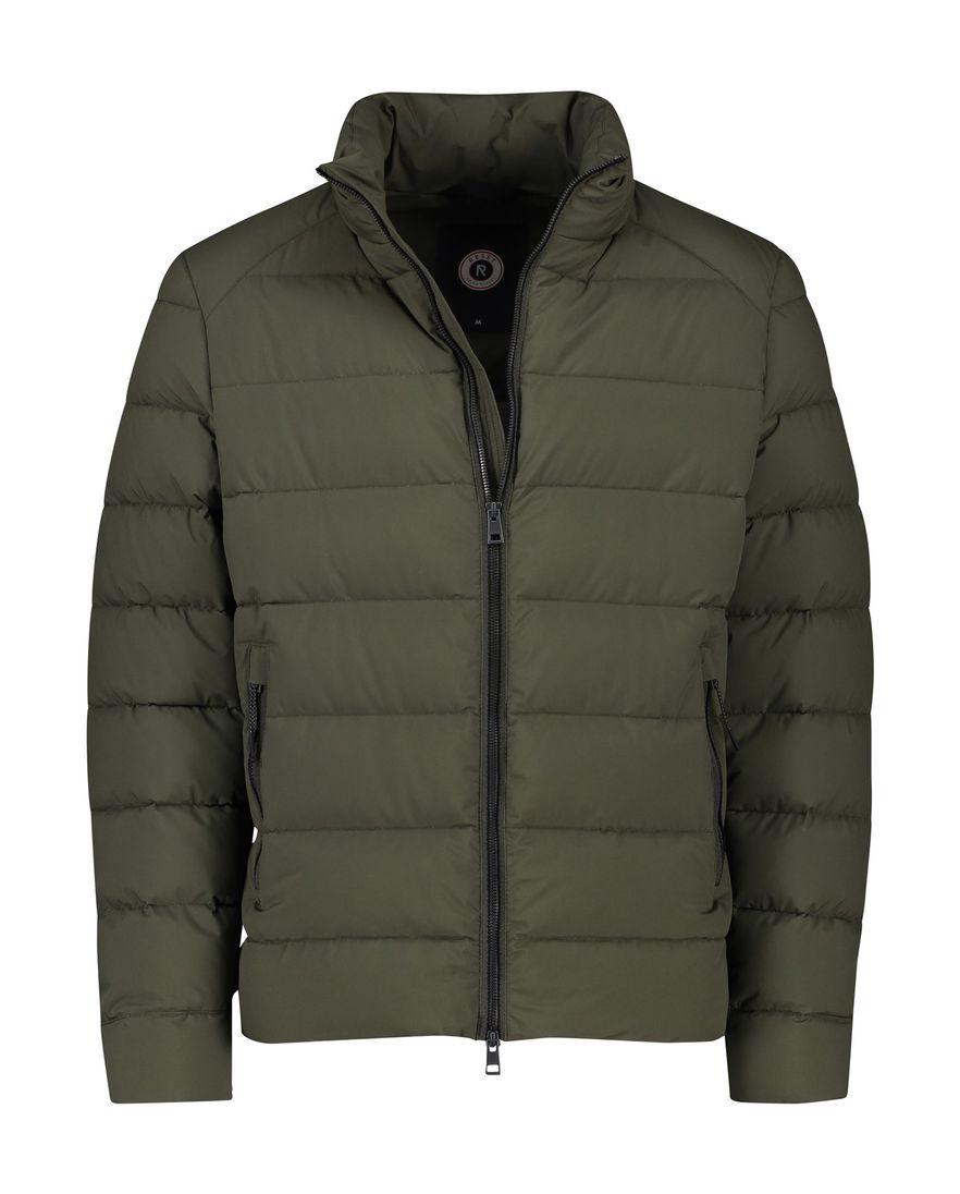 Reset winterjas effen groen hampstead normale fit