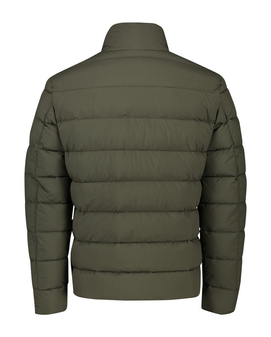 Reset winterjas effen groen hampstead normale fit