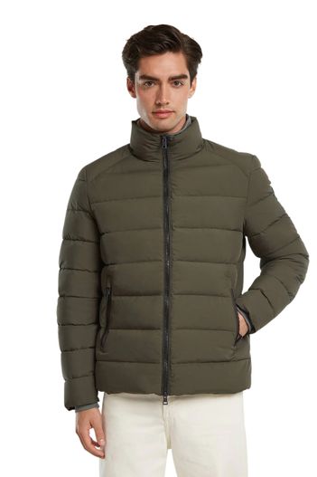 Reset Reset winterjas effen groen hampstead gewatteerd