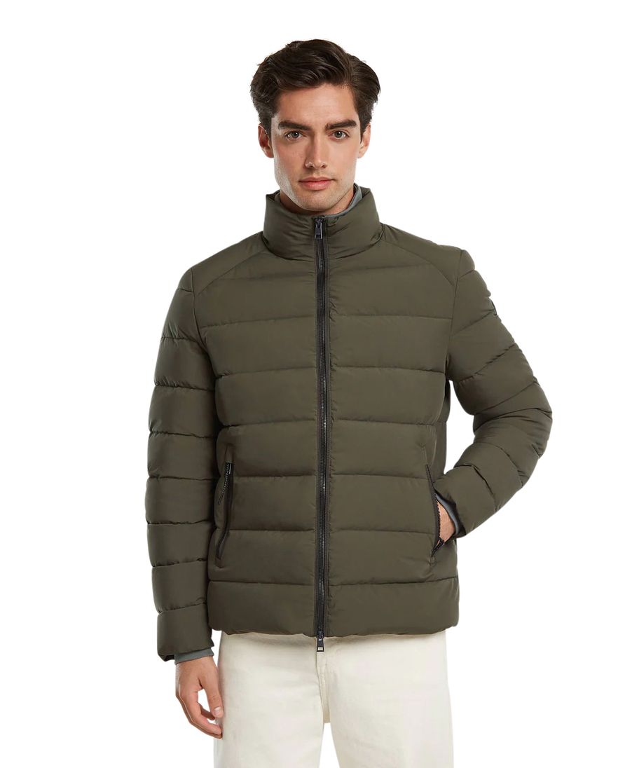 Reset winterjas effen groen hampstead normale fit