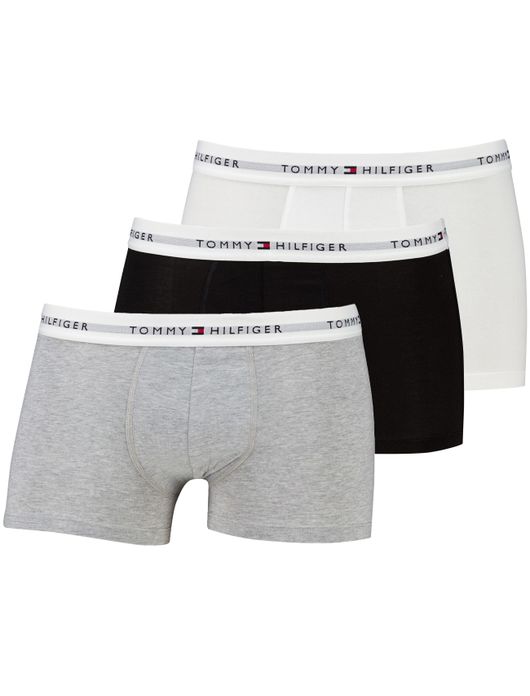 Tommy Hilfiger boxershorts 3 pack zwart wit grijs