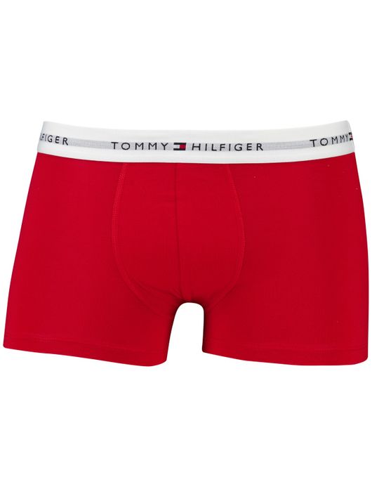 Tommy Hilfiger boxershorts zwart rood wit 3 pack katoen