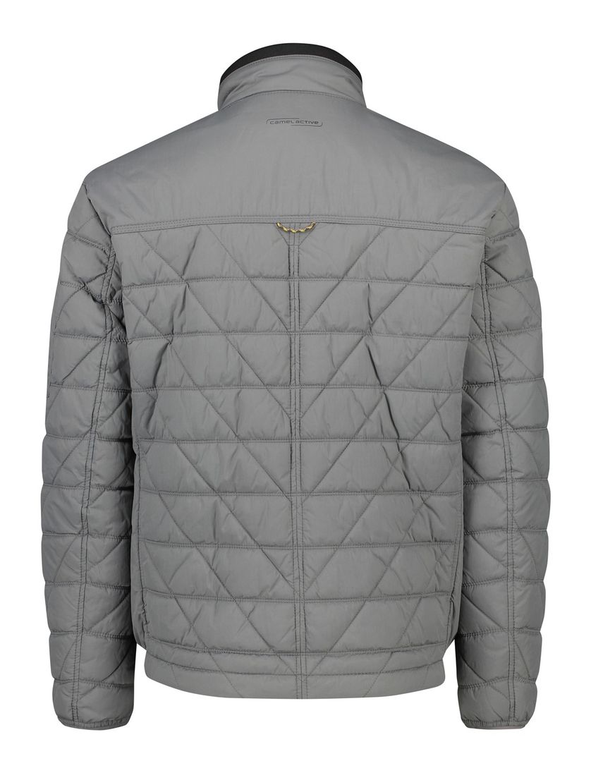 Camel Active winterjas grijs wijde fit effen rits