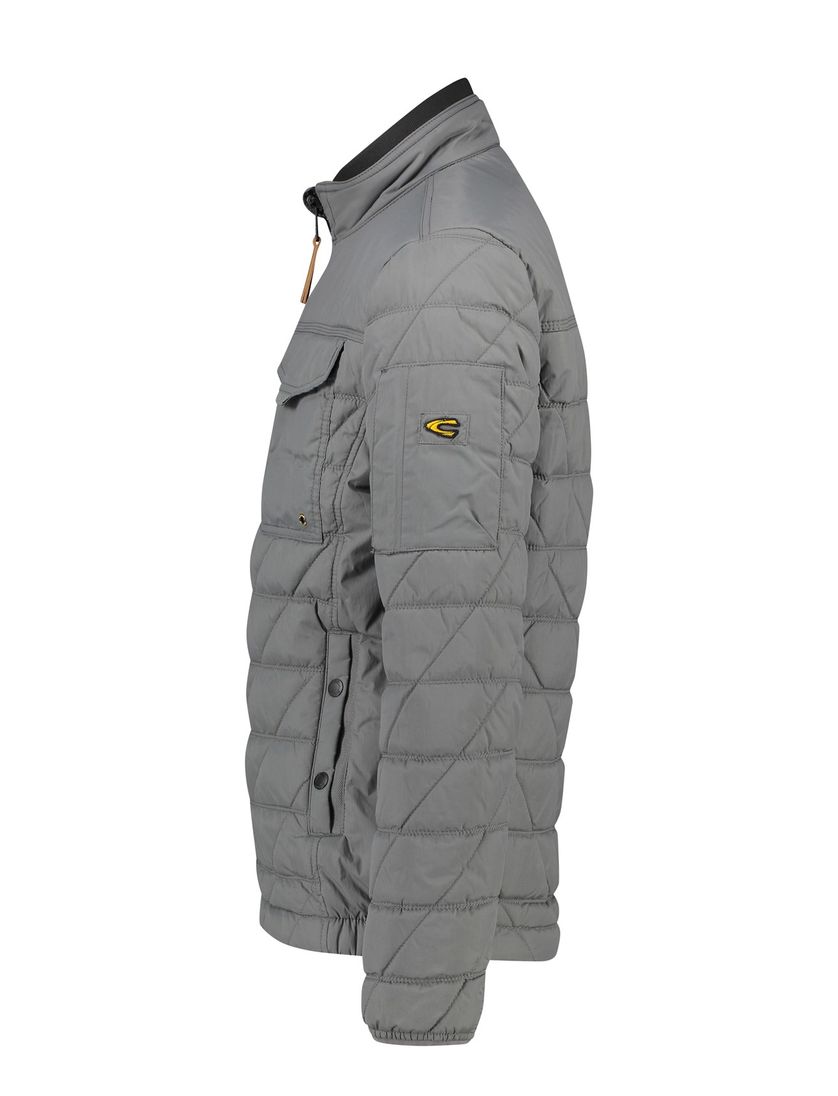 Camel Active winterjas grijs wijde fit effen rits