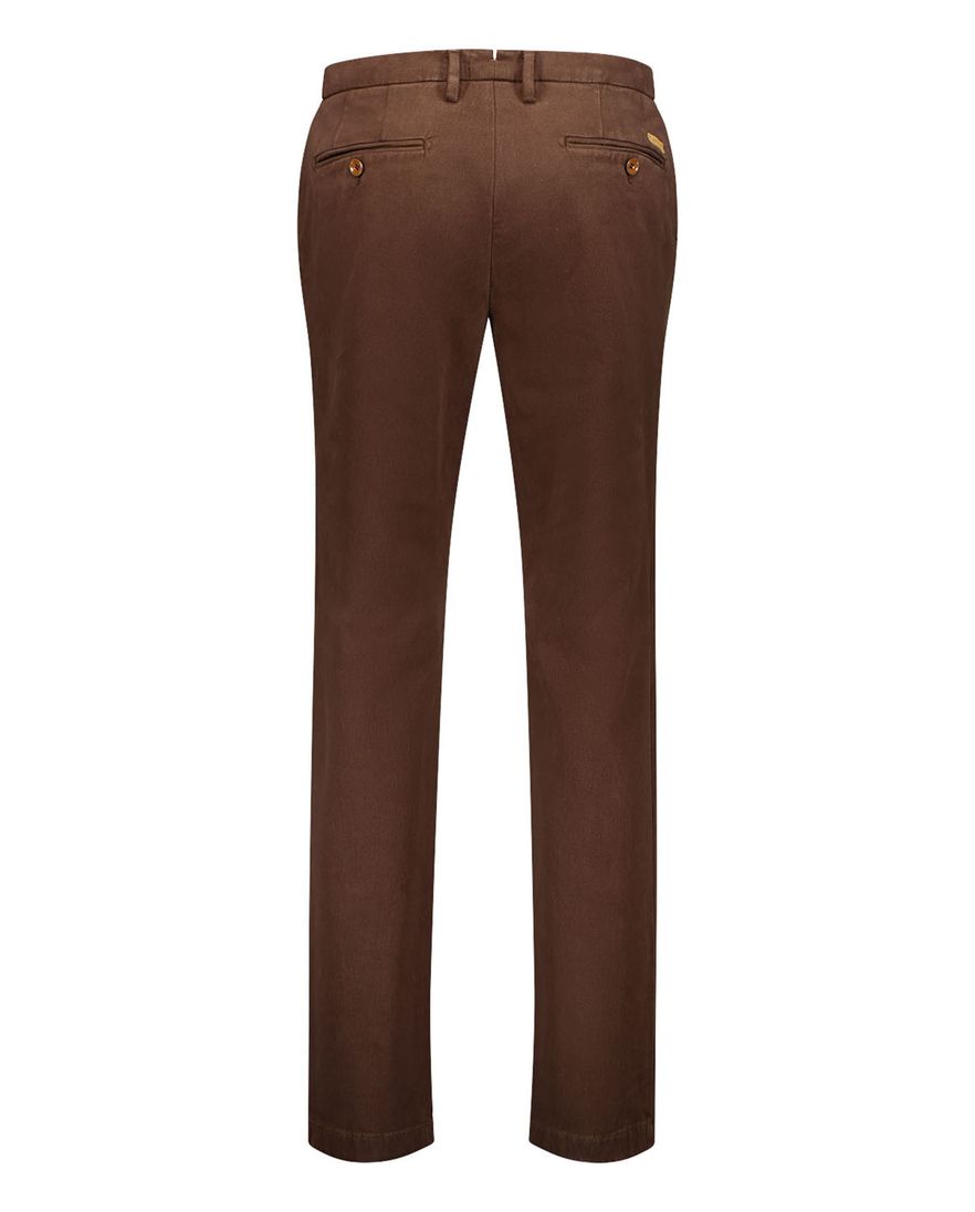 Gardeur broek bruin Savage 3 katoen