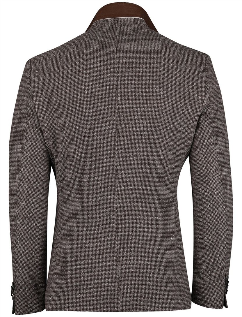 Colbert Scotland Blue bruin geprint borstzak