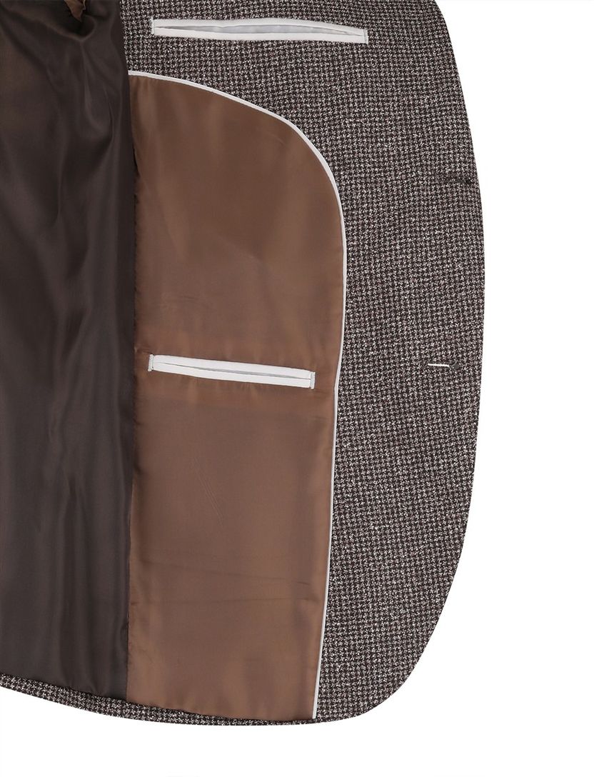 Colbert Scotland Blue bruin geprint borstzak