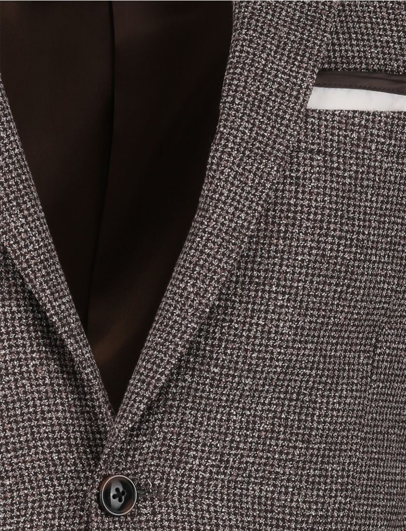 Colbert Scotland Blue bruin geprint borstzak