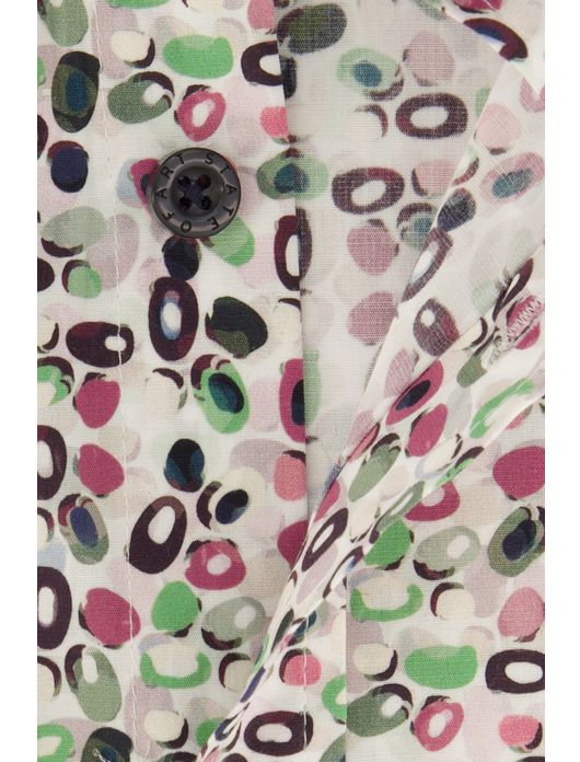 casual overhemd State of Art roze geprint katoen, stretch wijde fit