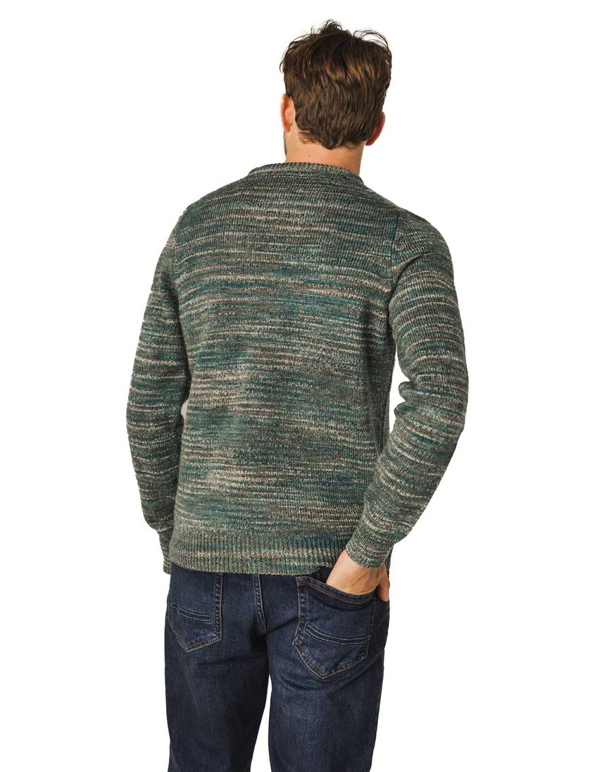 Trui State of Art groen gestreept