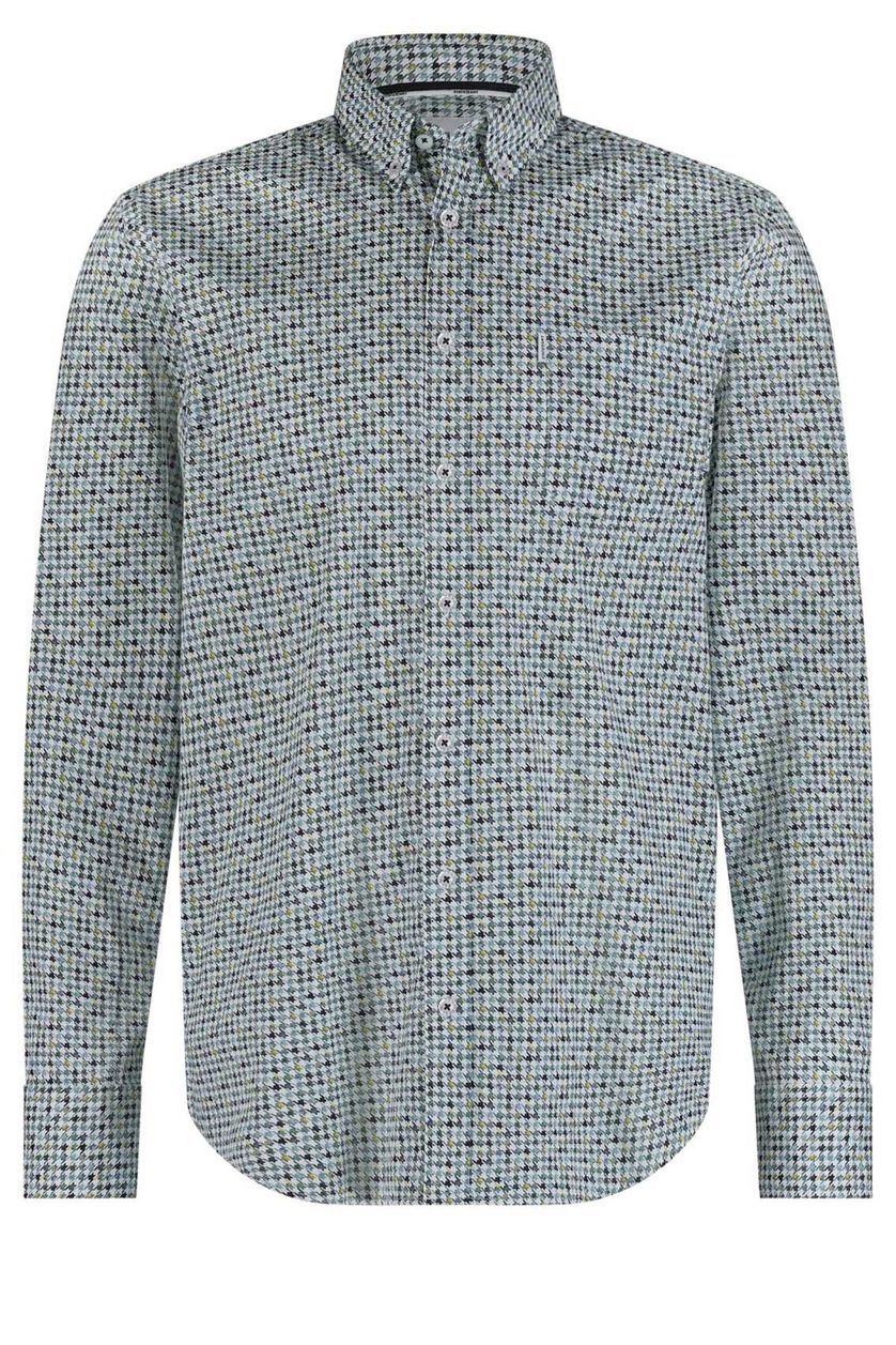 State of Art casual overhemd wijde fit blauw print