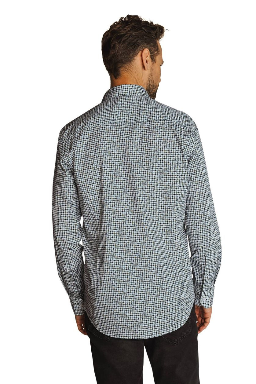 State of Art casual overhemd wijde fit blauw print