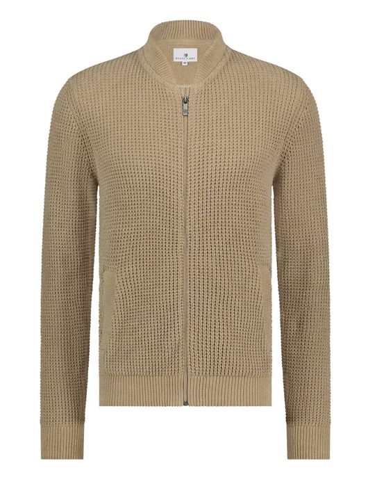 State of Art Vest gebreid beige