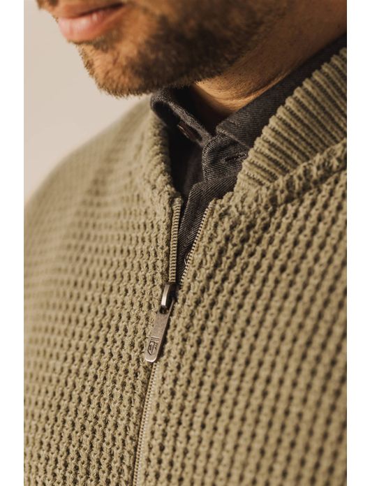 State of Art Vest gebreid beige