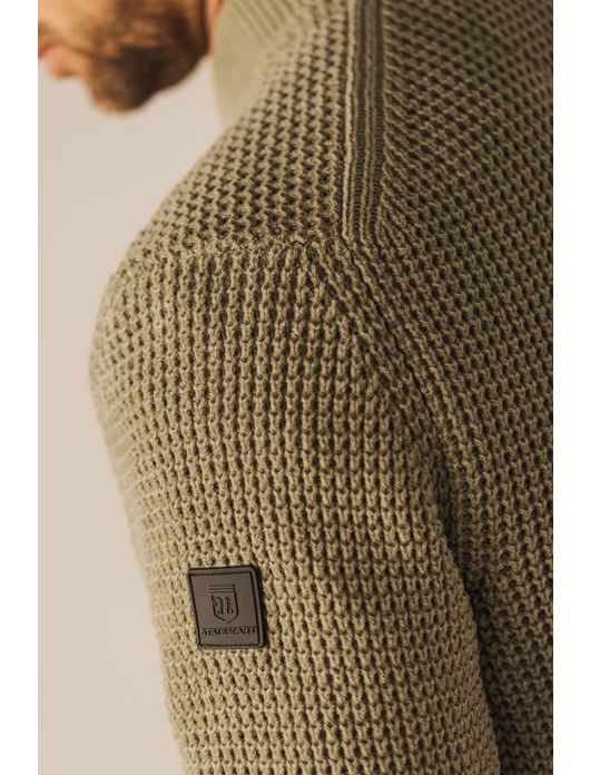 State of Art Vest gebreid beige