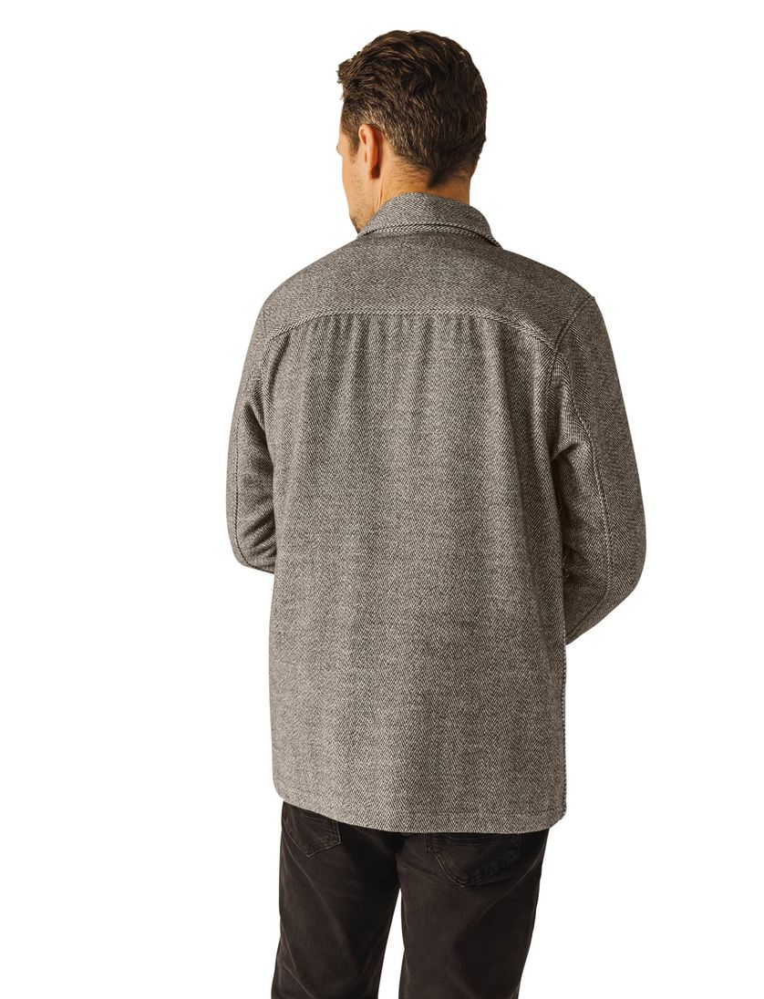 Overshirt State of Art bruin geprint