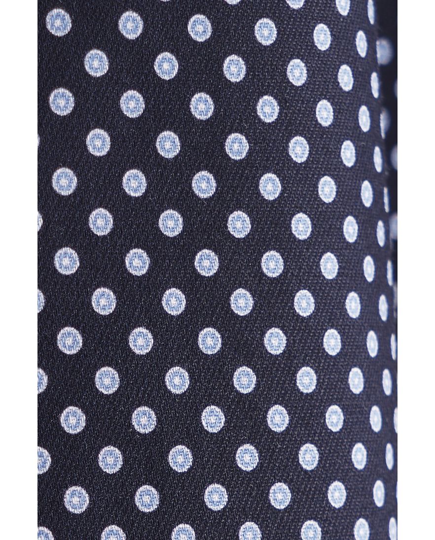 Seidensticker overhemd blauw geprint zonder borstzak