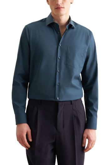 Seidensticker business overhemd blauw Seidensticker