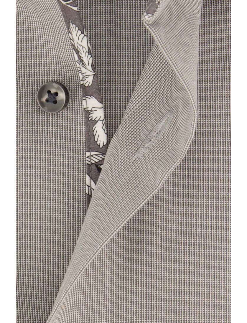 Seidensticker normale fit overhemd grijs strijkvrij