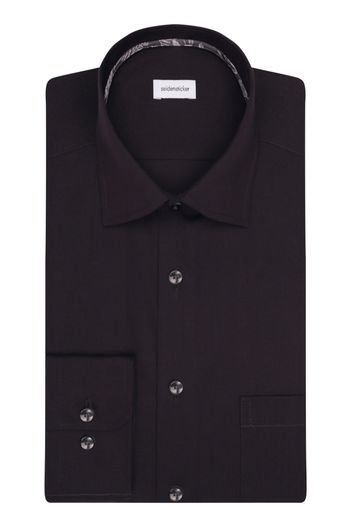 Seidensticker Overhemd zwart Seidensticker