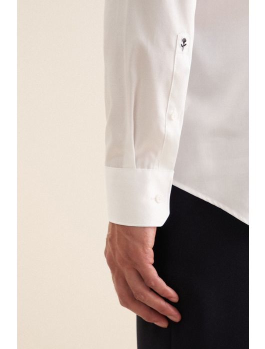 Overhemd wit Seidensticker