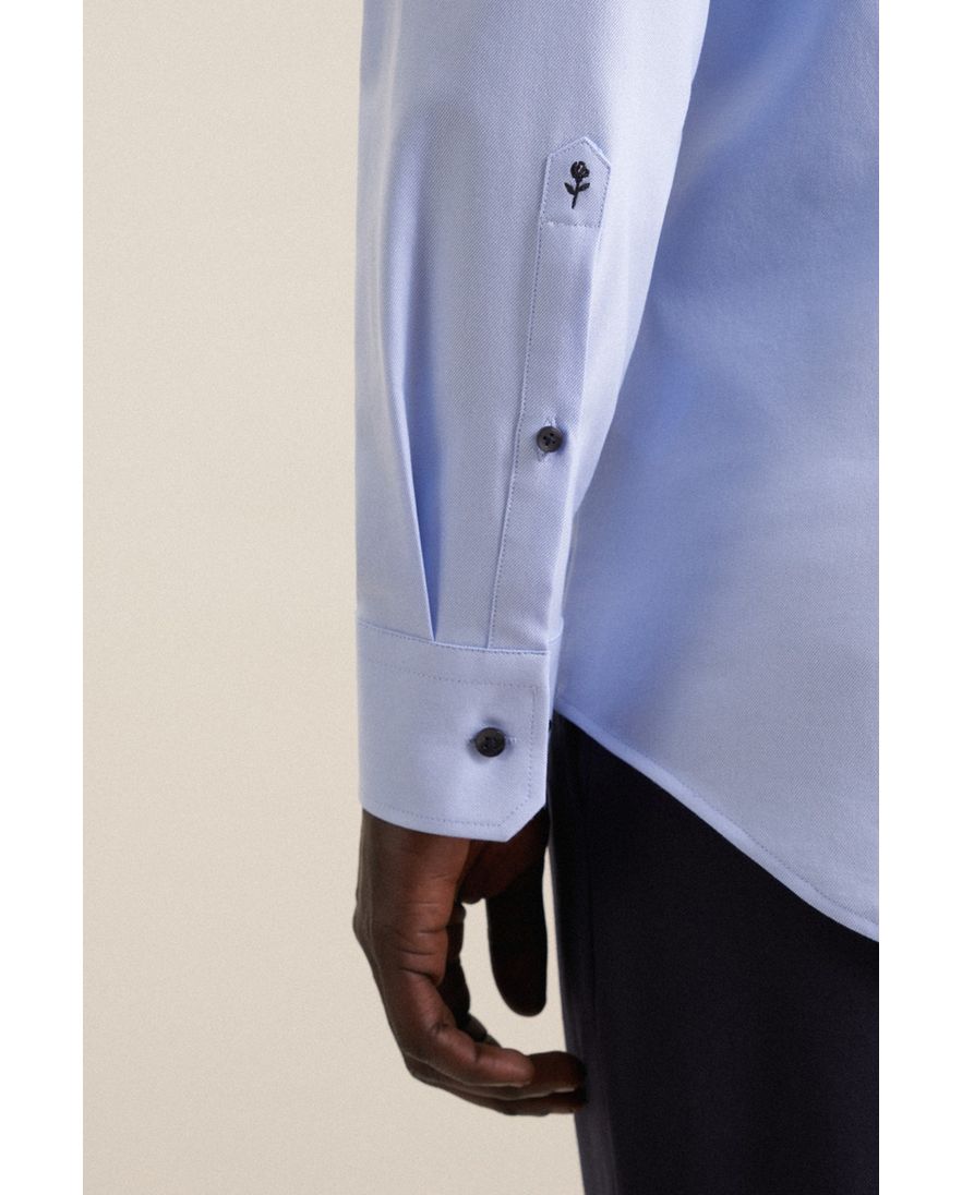 Seidensticker Regular overhemd lichtblauw normale fit