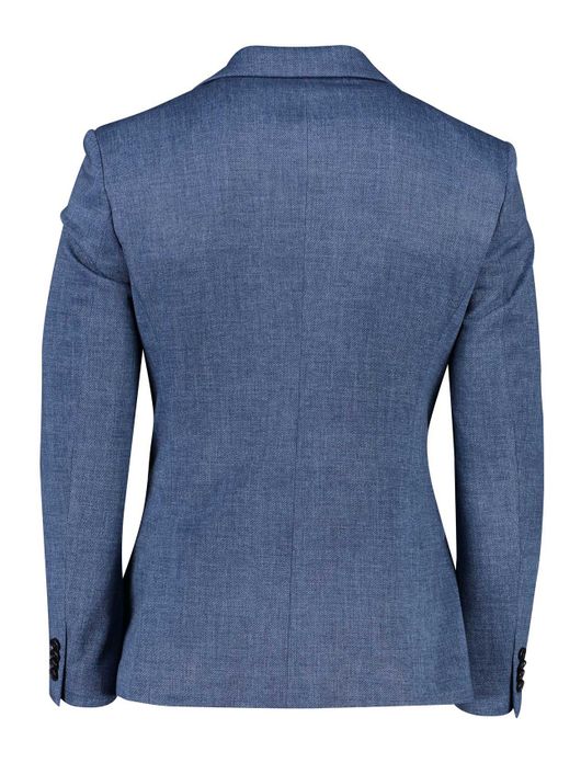 Zuitable colbert mix & match blauw gemêleerd slim fit