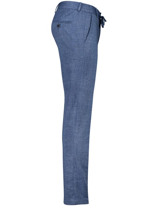 pantalon mix en match Zuitable blauw gemêleerd