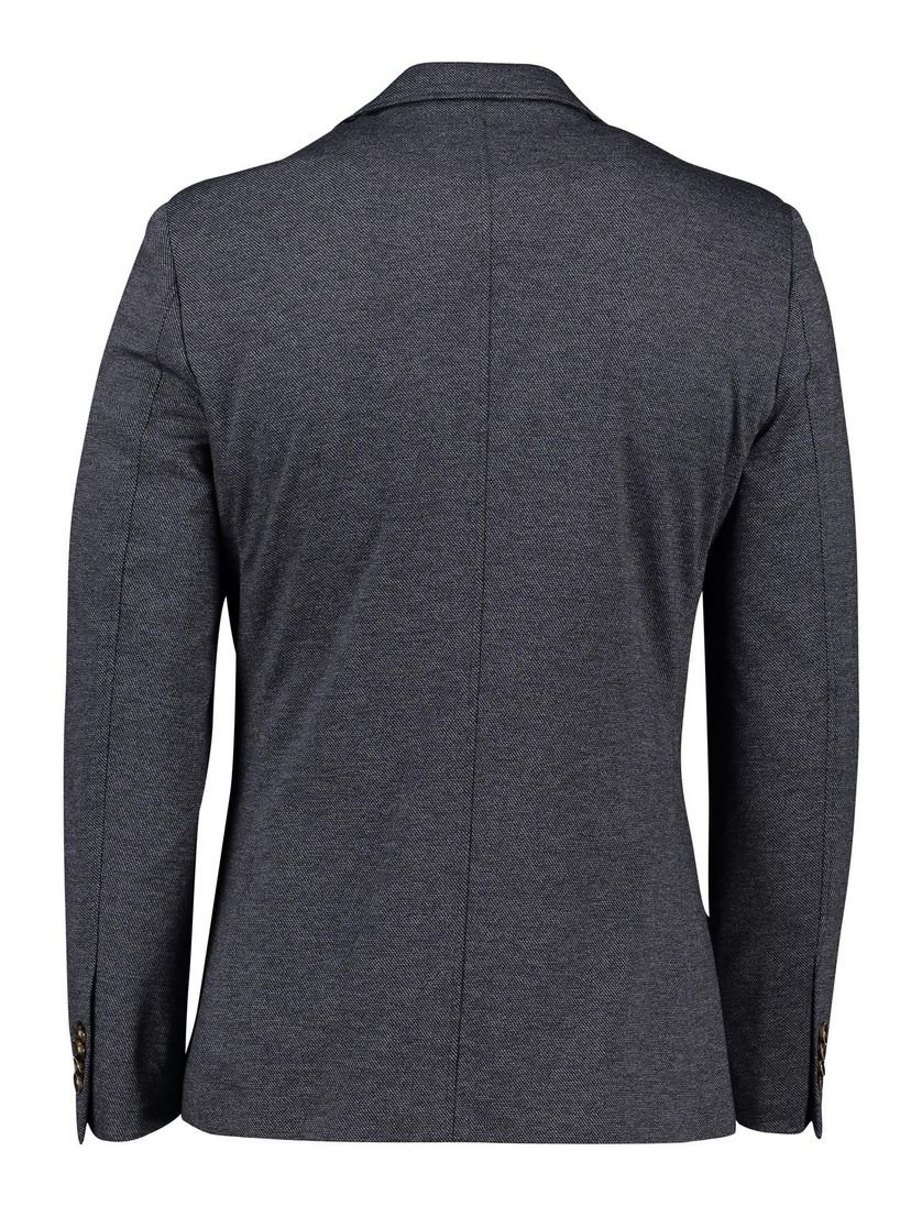 Born with Appetite colbert normale fit donkerblauw gemeleerd