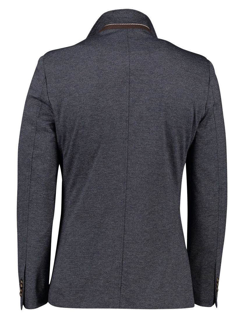 Born with Appetite colbert normale fit donkerblauw gemeleerd