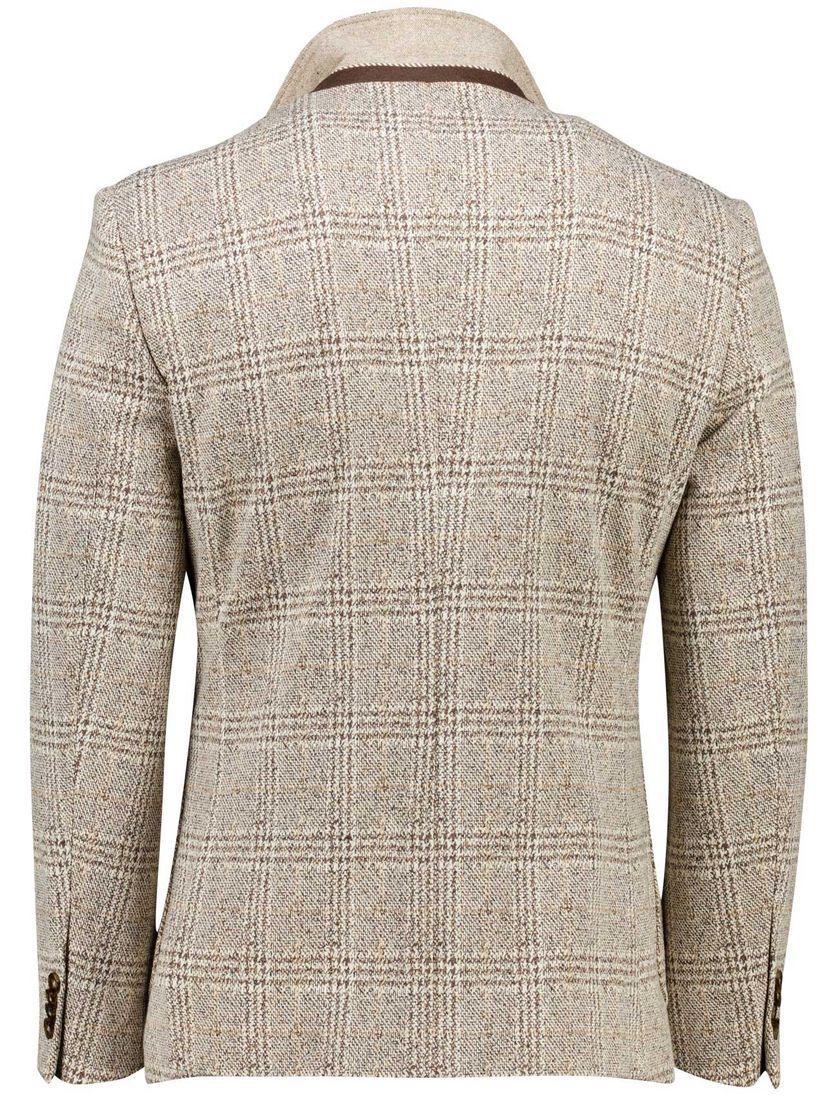 colbert Born With Appetite Slim Fit beige geruit