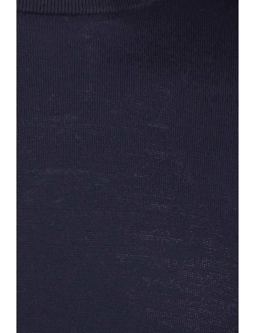 trui Born With Appetite donkerblauw turtle neck