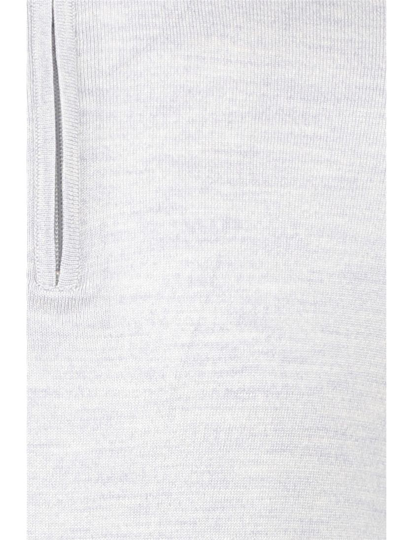 Born With Appetite trui grijs half zip gemêleerd