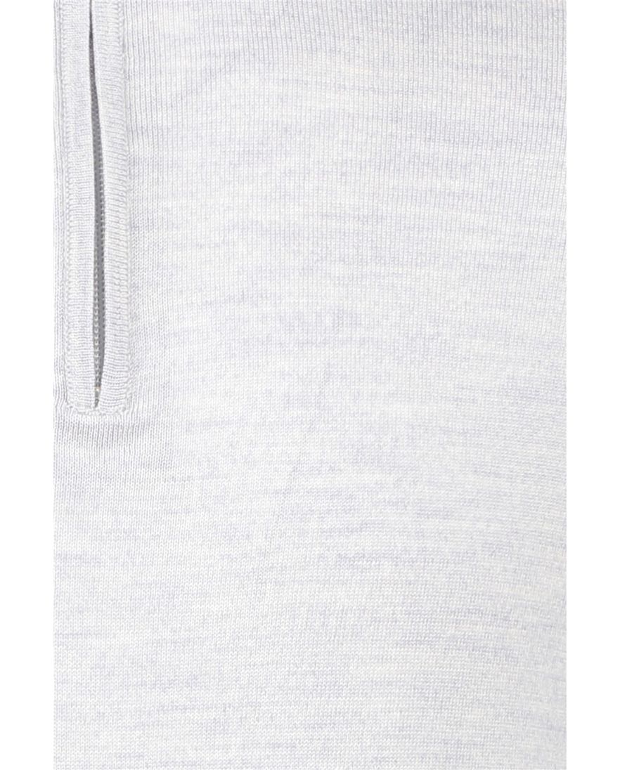 Born With Appetite trui grijs half zip gemêleerd