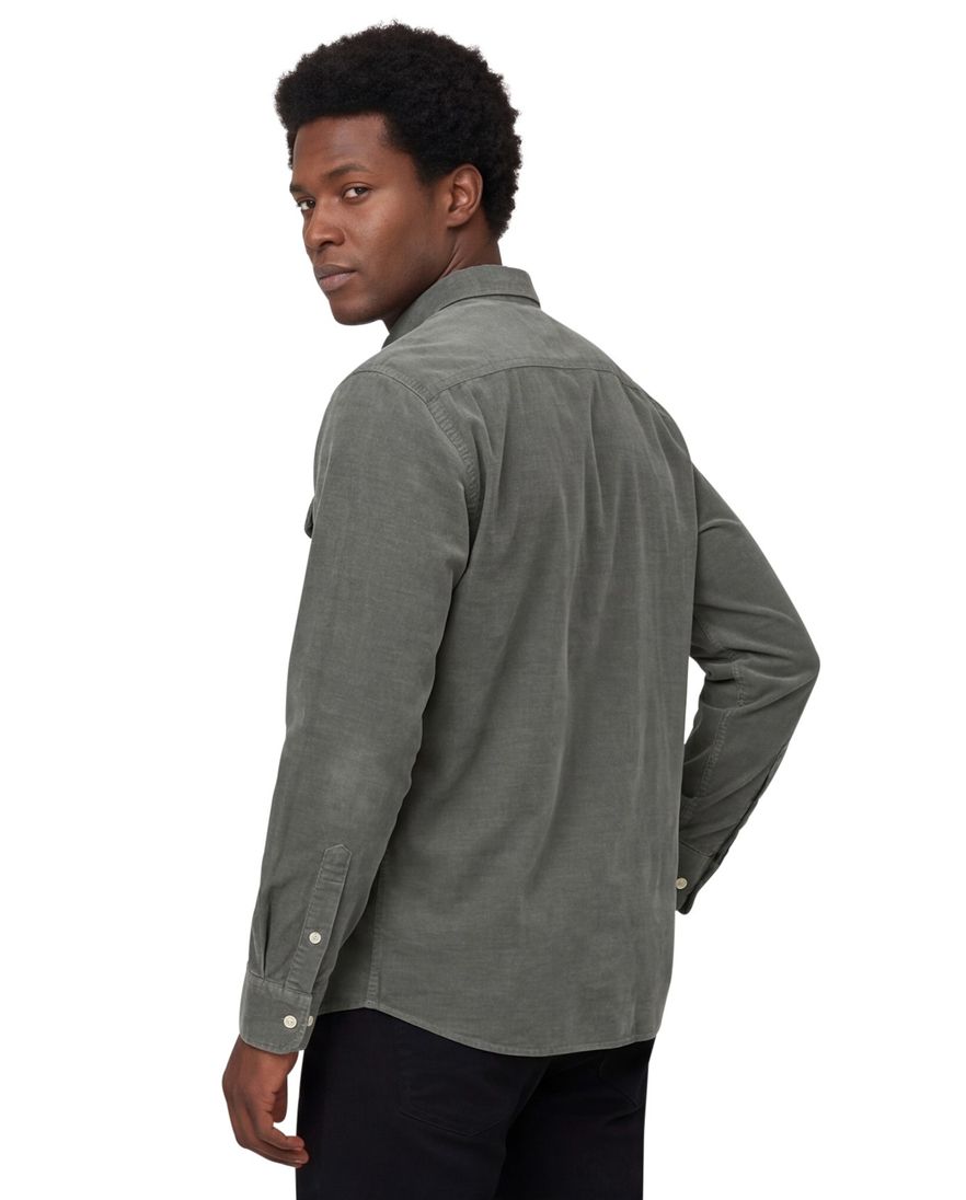 Camel Active overshirt groen wijde fit dubbele borstzak