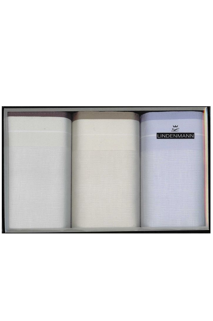 Zakdoeken Lindenmann 3 stuks multicolor katoen