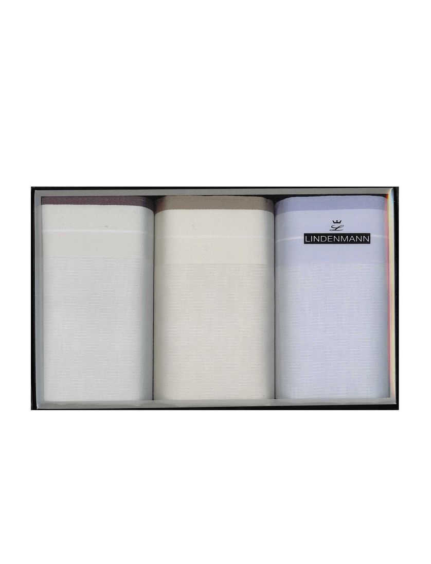 Zakdoeken Lindenmann 3 stuks multicolor katoen