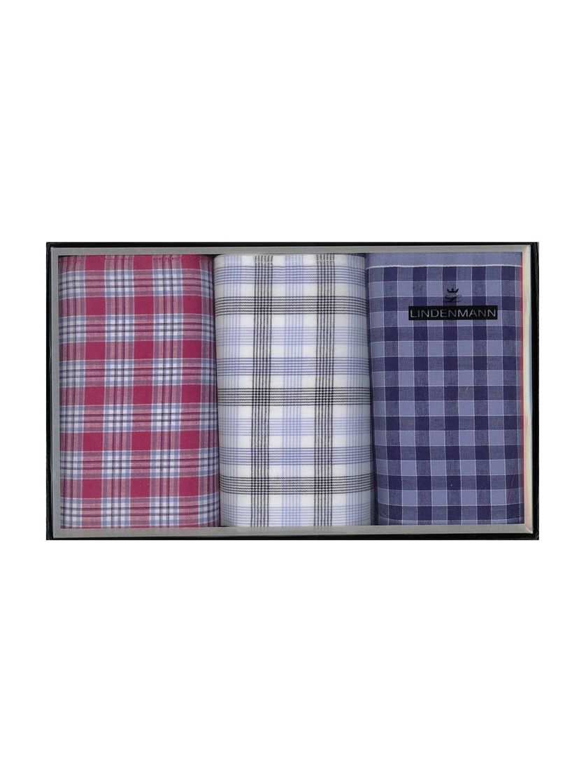 Lindenmann zakdoeken geruit katoen