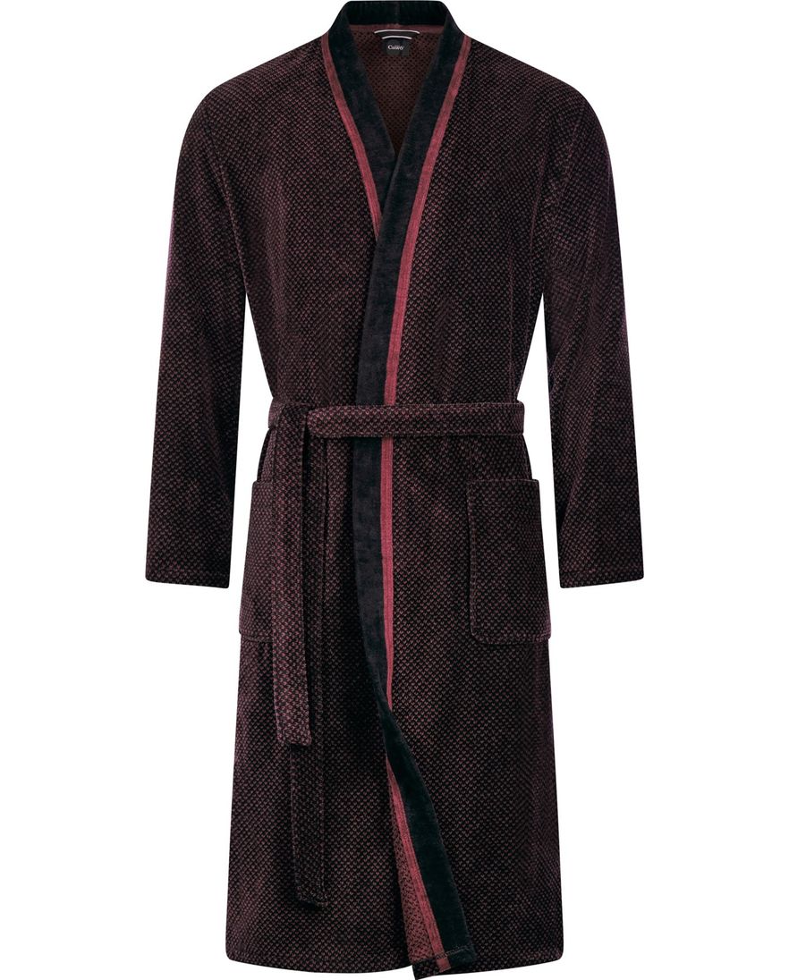 badjas Cawö rood zwart