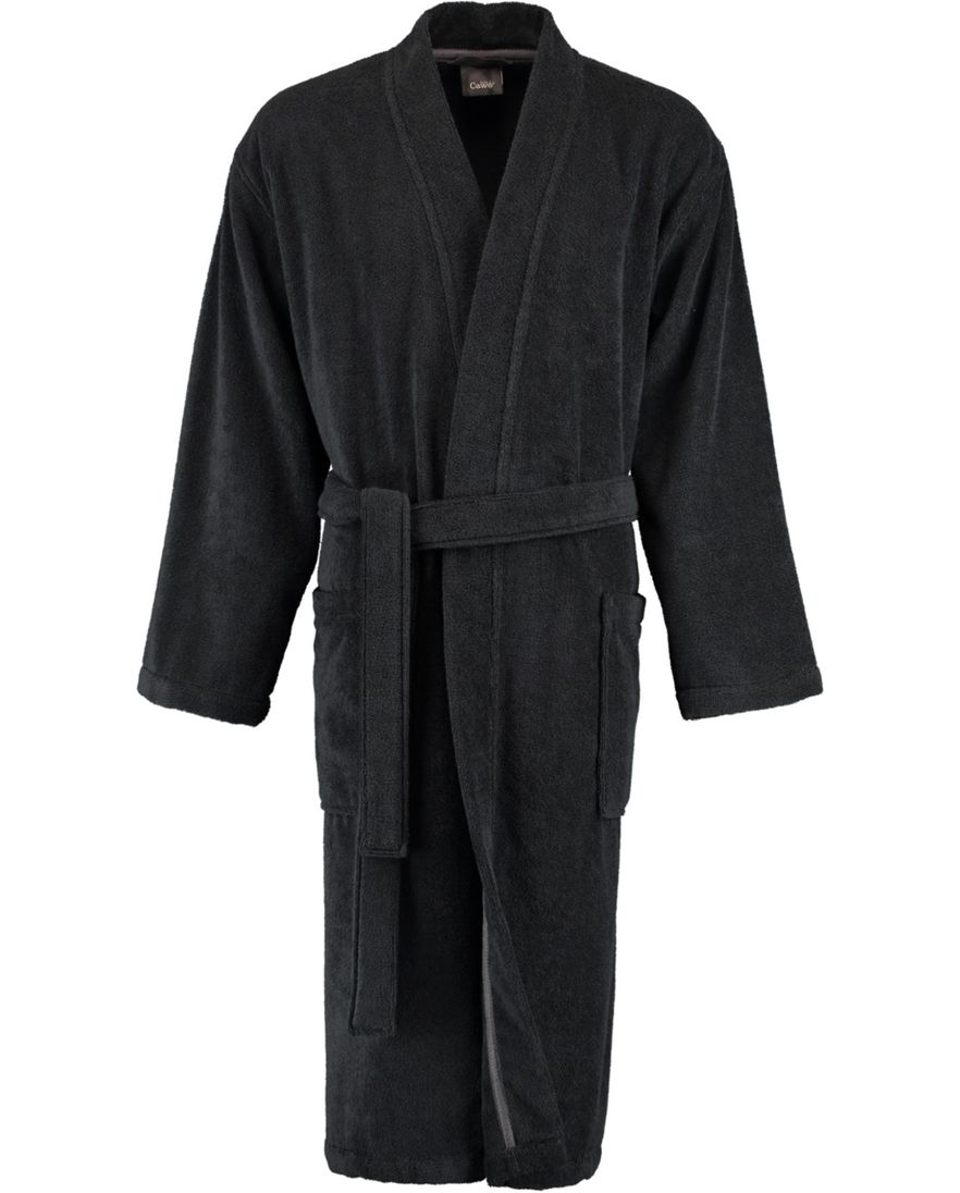 badjas Cawö antraciet effen