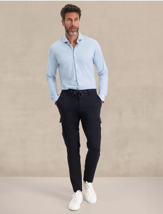 Blue Industry overhemd lichtblauw modern fit Non Iron