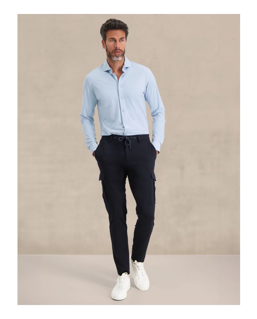 Blue Industry overhemd Non Iron lichtblauw modern fit