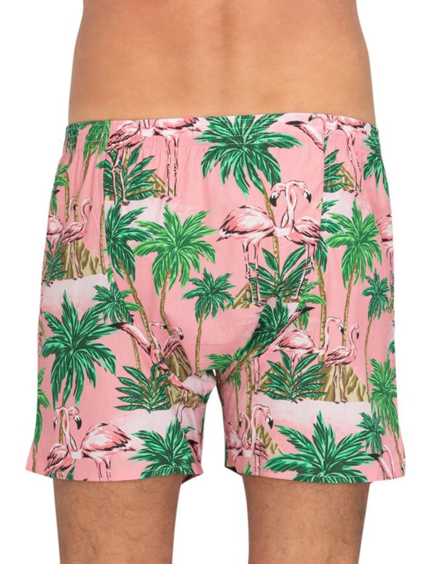DEAL boxershort geprint roze flamingo