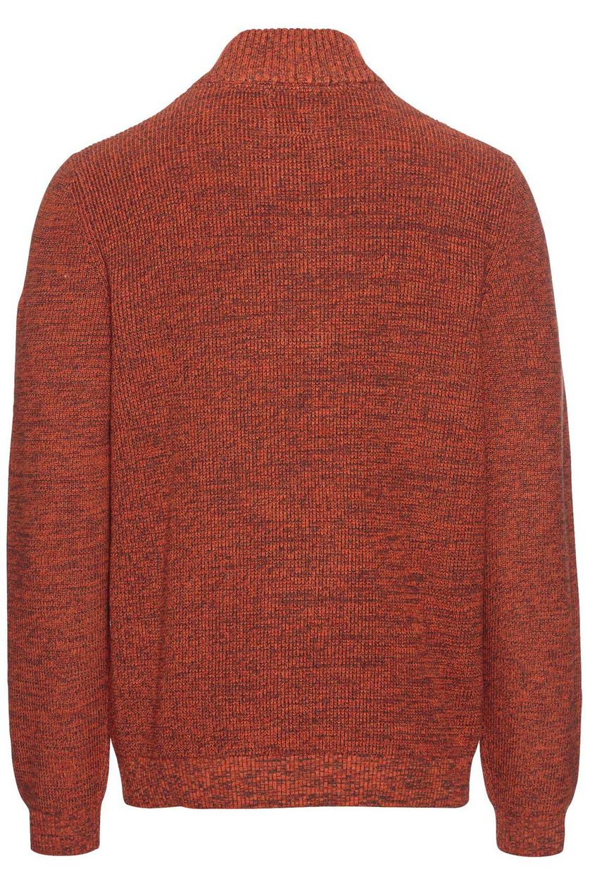 Camel Active half zip rood gemêleerd katoen