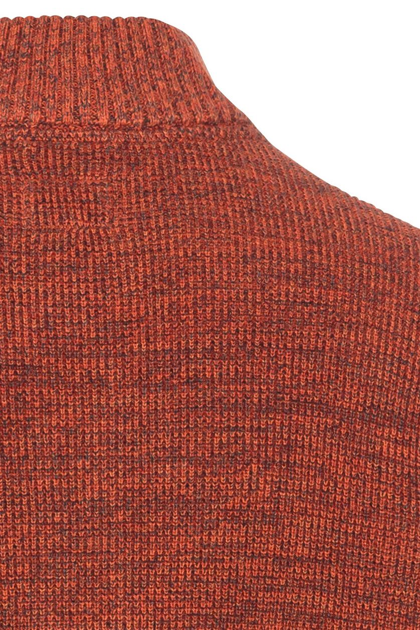 Camel Active half zip rood gemêleerd katoen
