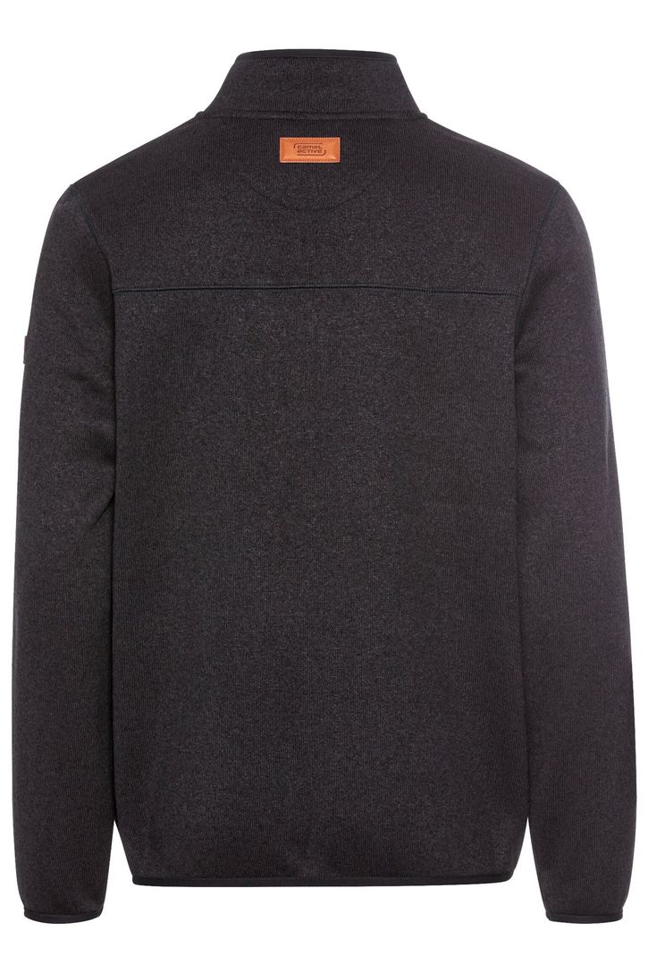 vest Camel Active donkerblauw effen wijde fit rits