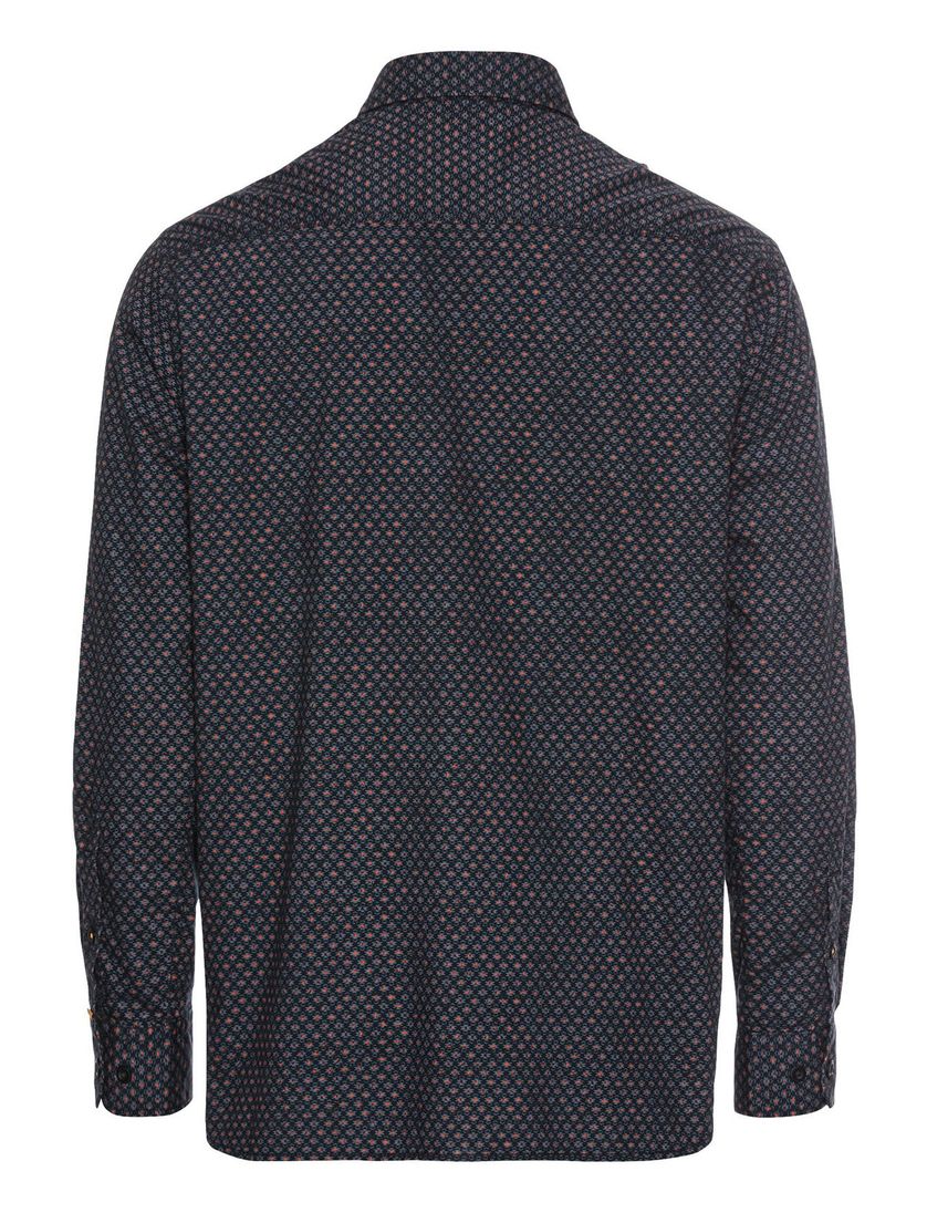 Camel Active overhemd donkerblauw geprint button down