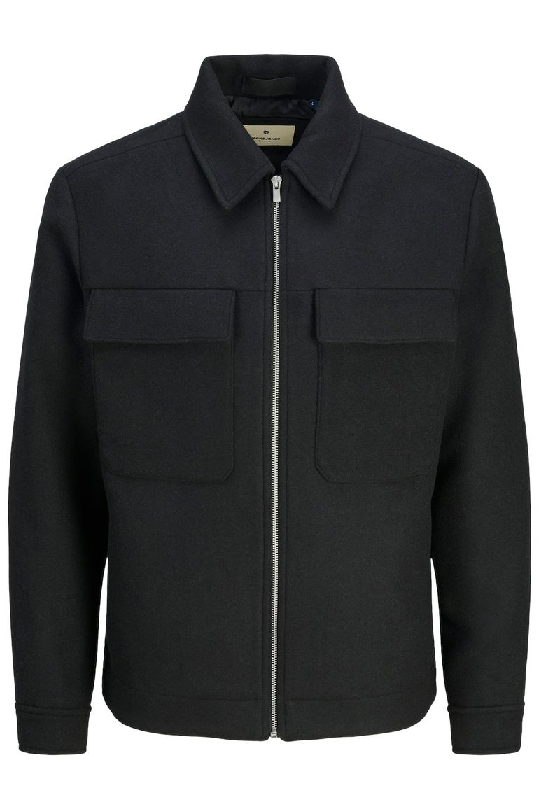Jack & Jones overshirt-look zwart effen