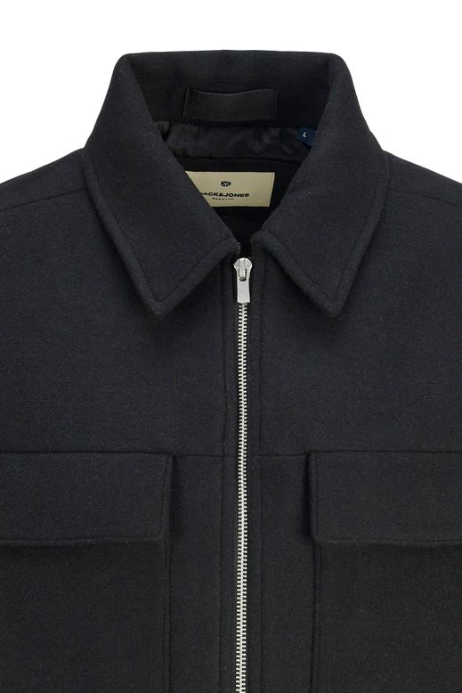 Jack & Jones overshirt-look zwart effen