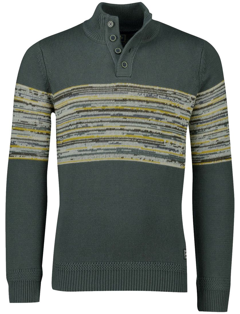 NZA trui met knopen Miles groen